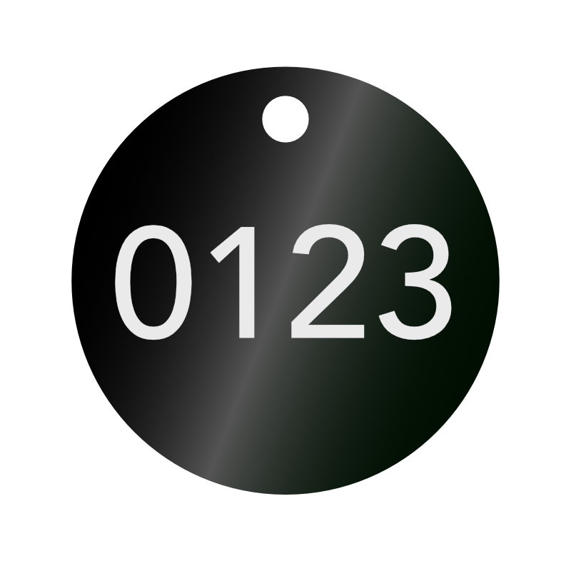 Baummarken, Baumplaketten, ø 35 mm, Stärke 1 mm, Aluminium eloxiert, Laserbeschriftung, Baummarken, Baumplaketten, ø 35 mm, Stärke 1 mm, Aluminium eloxiert, Laserbeschriftung,